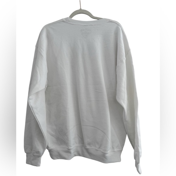 Harvard University Unisex White with Arched Red Logo Sweatshirt Sz Large - Picture 3 of 6